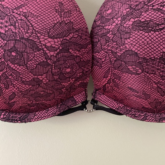 La Senza Floral Lace Push Up Intimate Feminine Flower Sexy Bra Size 36A - Picture 12 of 15